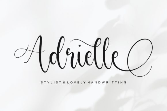 Adrielle: A Handwritten Font for Distinctive Web Design