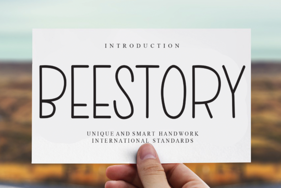 Beestory: A Handwritten Font for Creative Makers