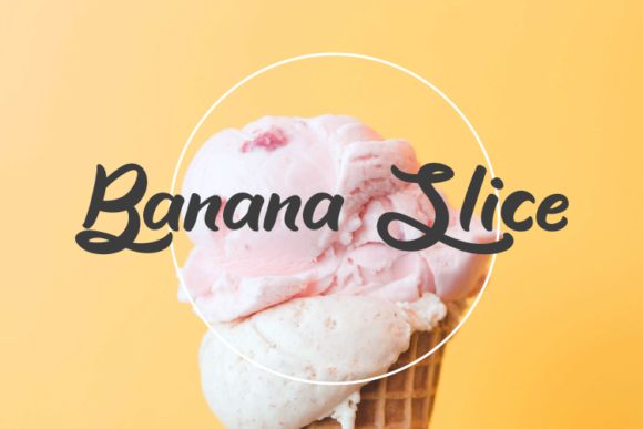 Boost Your Brand with Banana Slice: A Playful Script Font