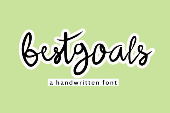 Discover Bestgoals: A Charming Handwritten Font for Crafters