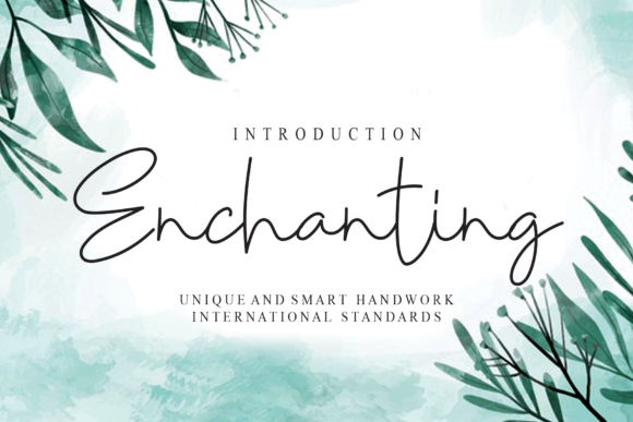 Discover Enchanting: A Stylish Script Font for Web Design