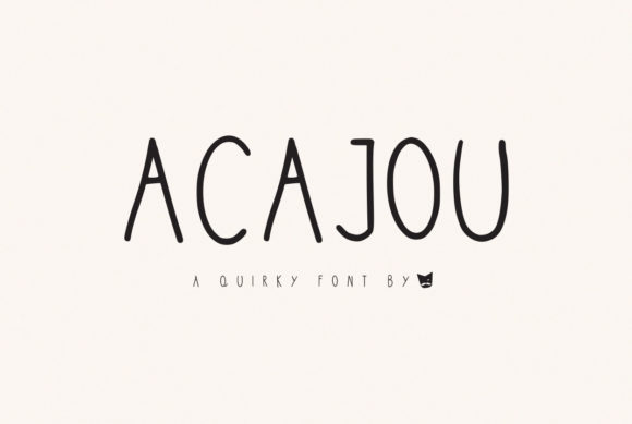 Enhance Your Brand with Acajou: A Playful Handwritten Font