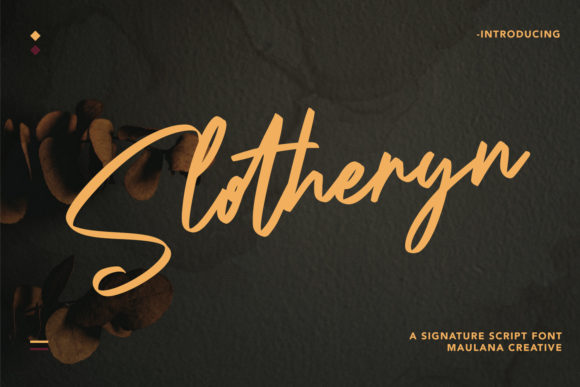 Enhance Your Campaigns with Slotheryn, the Stylish Script Font