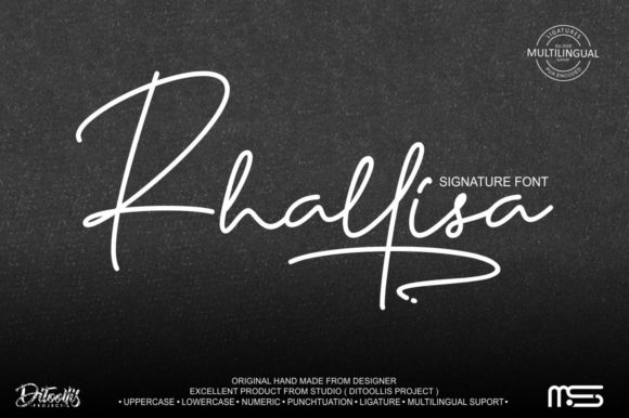 Enhance Your Web Design with Rhallisa, the Stylish Handwritten Font