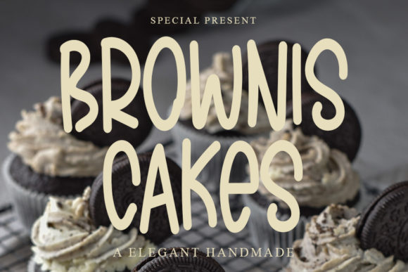 Enhancing Web Design with Brownis Cakes Font