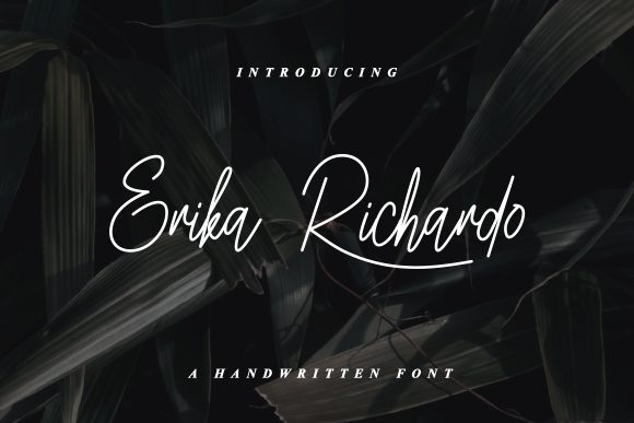 Erika Richardo: A Script Font for Elegant Web Design