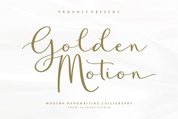 Golden Motion: A Premium Handwritten Font for Editorial Design