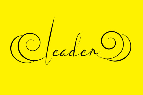 Leader: A Graceful Script Font for Editorial Elegance