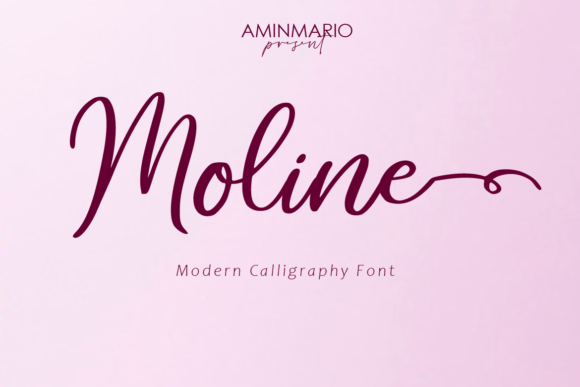 Moline: A Modern Calligraphy Font for Web Design