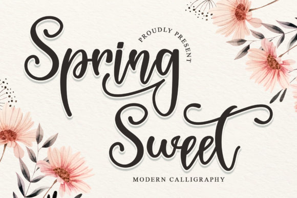 Spring Sweet: A Charming Calligraphy Font for Crafters