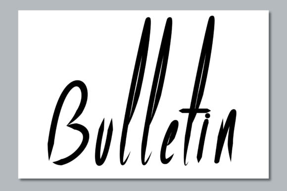 Unleash Creativity with Bulletin: A Versatile Script Font