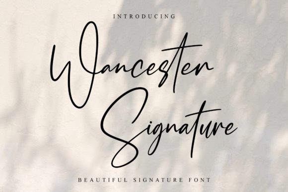 Wancester Signature: A Graceful Handwritten Font for Elegant Branding