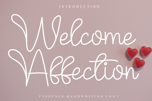Welcome Affection: A Whimsical Script Font for Engaging Visuals
