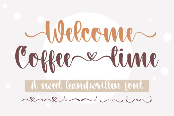 Welcome Coffee Time: A Charming Handwritten Font for Editorial Design